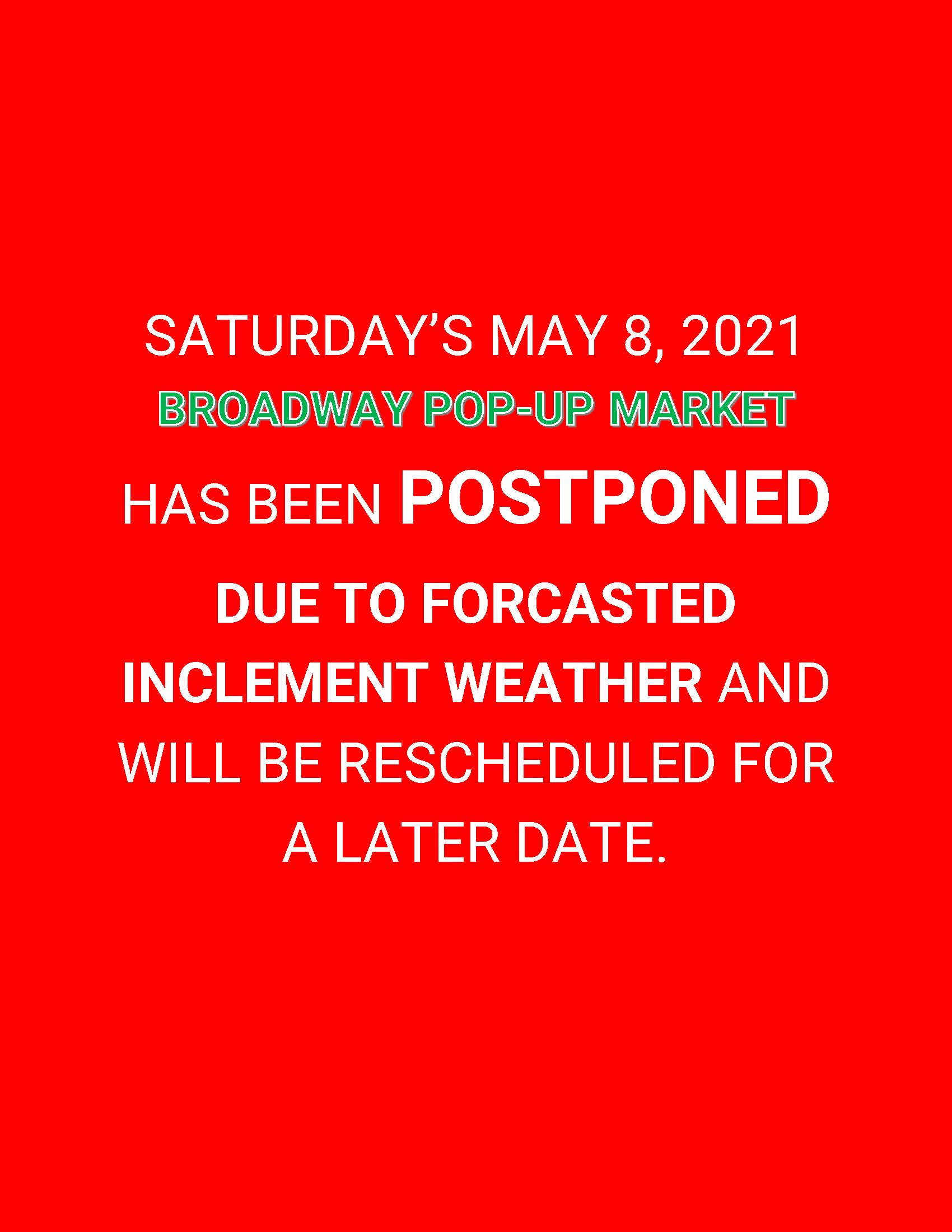 Postponed